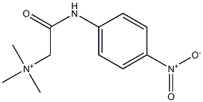 Trimethyl(p-nitroanilinocarbonylmethyl)aminium Struktur