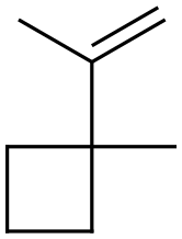 1-Methyl-1-(1-methylethenyl)cyclobutane Struktur