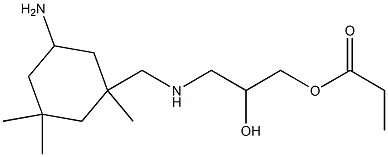 3-[[N-(3-Propanoyloxy-2-hydroxypropyl)amino]methyl]-3,5,5-trimethylcyclohexylamine Struktur