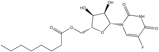 5-Fluoro-5'-O-octanoyluridine Struktur