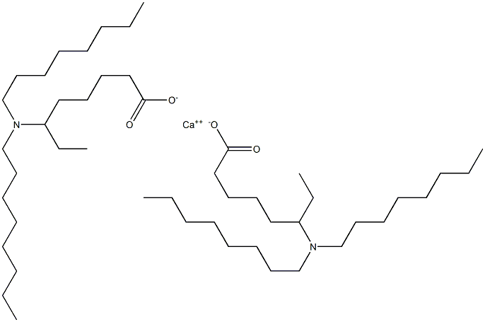 Bis[6-(dioctylamino)octanoic acid]calcium salt Struktur