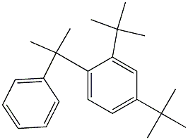 2-(2,4-Di-tert-butylphenyl)-2-phenylpropane Struktur