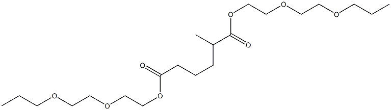 Pentane-1,4-dicarboxylic acid bis[2-(2-propoxyethoxy)ethyl] ester Struktur