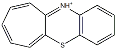 11-Aza-5-thia-5H-cyclohepta[b]naphthalene-11-cation Struktur