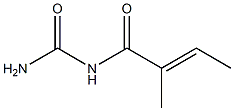 (2-Methyl-2-butenoyl)urea Struktur