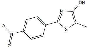 2-(4-Nitrophenyl)-5-methylthiazol-4-ol Struktur