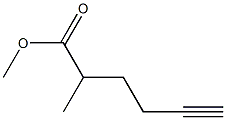 5-Hexyne-2-carboxylic acid methyl ester Struktur