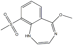 5-Methoxy-9-(methylsulfonyl)-1H-1,4-benzodiazepine Struktur