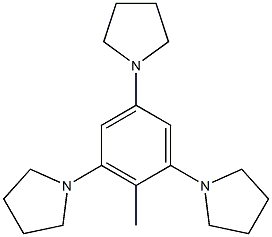 1,1',1''-(2-Methylbenzene-1,3,5-triyl)tripyrrolidine Struktur