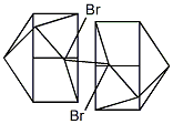 9,9'-Dibromo-9,9'-bipentacyclo[4.3.0.02,5.03,8.04,7]nonane Struktur