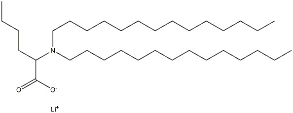 2-(Ditetradecylamino)hexanoic acid lithium salt Struktur