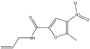 5-Methyl-4-nitro-N-(2-propenyl)furan-2-carboxamide Struktur