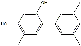 6-Methyl-4-(3,5-dimethylphenyl)benzene-1,3-diol Struktur