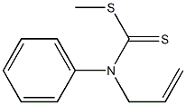 N-(Phenyl)-N-(2-propenyl)dithiocarbamic acid methyl ester Struktur