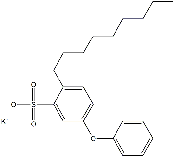 2-Nonyl-5-phenoxybenzenesulfonic acid potassium salt Struktur