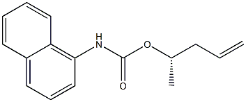 (+)-N-(1-Naphtyl)carbamic acid (S)-4-pentene-2-yl ester Struktur