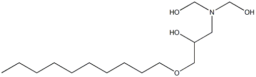 1-[Bis(hydroxymethyl)amino]-3-decyloxy-2-propanol Struktur