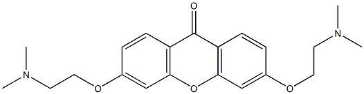 3,6-Bis[2-(dimethylamino)ethoxy]-9H-xanthen-9-one Struktur