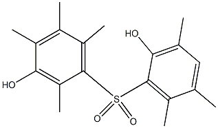 2',3-Dihydroxy-2,3',4,5,5',6,6'-heptamethyl[sulfonylbisbenzene] Struktur