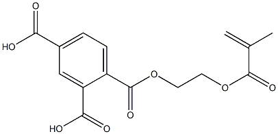 1,2,4-Benzenetricarboxylic acid 1-(2-methacryloyloxyethyl) ester Struktur