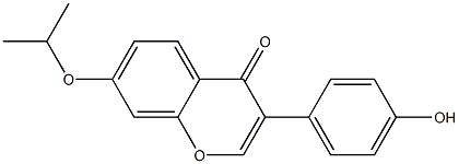 3-(4-Hydroxyphenyl)-7-isopropoxy-4H-1-benzopyran-4-one Struktur