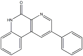 2-Phenylbenzo[f][1,7]naphthyridin-5(6H)-one Struktur