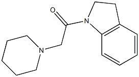 1-(Piperidinoacetyl)-2,3-dihydro-1H-indole Struktur