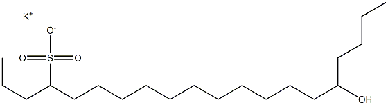 16-Hydroxyicosane-4-sulfonic acid potassium salt Struktur