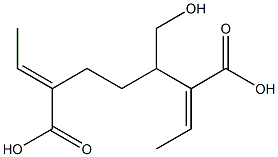 Bis[(Z)-2-butenoic acid]1-(hydroxymethyl)-1,3-propanediyl ester Struktur