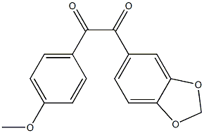 1-(4-Methoxyphenyl)-2-[3,4-(methylenedioxy)phenyl]ethane-1,2-dione Struktur