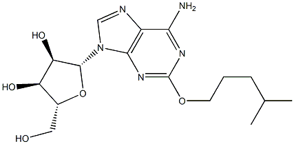 2-(4-Methylpentyloxy)adenosine Struktur