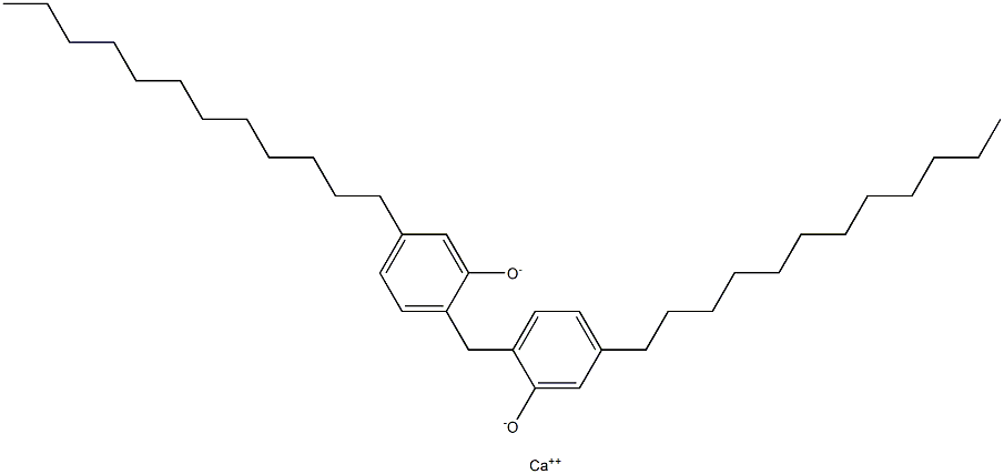 Calcium 2,2'-methylenebis(5-dodecylphenoxide) Struktur