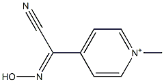 4-[Cyano(hydroxyimino)methyl]-1-methylpyridinium Struktur