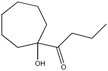 1-(1-Hydroxycycloheptyl)-1-butanone Struktur