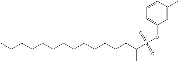 2-Pentadecanesulfonic acid 3-methylphenyl ester Struktur