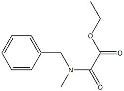 2-Oxo-2-[methyl(benzyl)amino]acetic acid ethyl ester Struktur