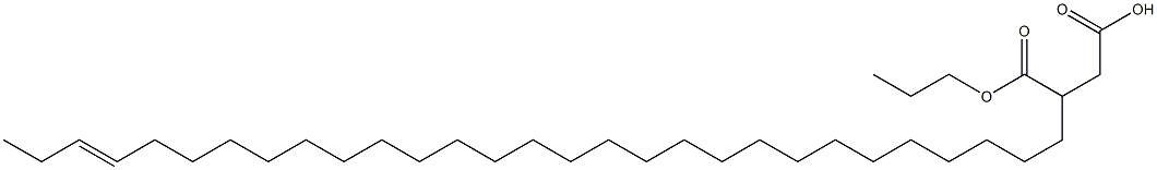 3-(26-Nonacosenyl)succinic acid 1-hydrogen 4-propyl ester Struktur