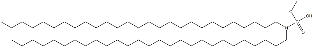 N,N-Diheptacosylamidophosphoric acid hydrogen methyl ester Struktur