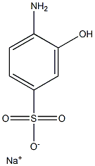 4-Amino-3-hydroxybenzenesulfonic acid sodium salt Struktur