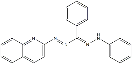 1,3-Diphenyl-5-(2-quinolyl)formazan Struktur