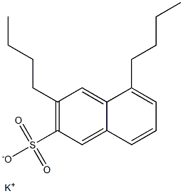 3,5-Dibutyl-2-naphthalenesulfonic acid potassium salt Struktur