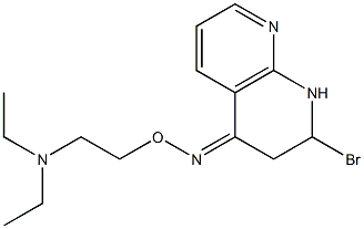 2-Bromo-4-[[2-(diethylamino)ethoxy]imino]-1,2,3,4-tetrahydro-1,8-naphthyridine Struktur