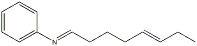 N-(5-Octen-1-ylidene)aniline Struktur