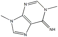 1,9-Dimethyl-9H-purine-6(1H)-imine Struktur