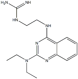 2-Diethylamino-4-(2-guanidinoethylamino)quinazoline Struktur