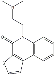 5-(2-Dimethylaminoethyl)thieno[2,3-c]quinolin-4(5H)-one Struktur