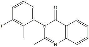 3-(3-Iodo-2-methylphenyl)-2-methylquinazolin-4(3H)-one Struktur