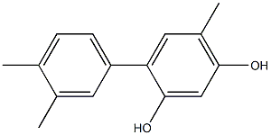 6-Methyl-4-(3,4-dimethylphenyl)benzene-1,3-diol Struktur