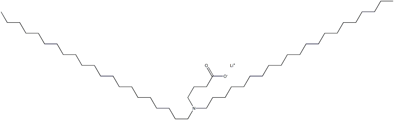 4-(Dihenicosylamino)butyric acid lithium salt Struktur