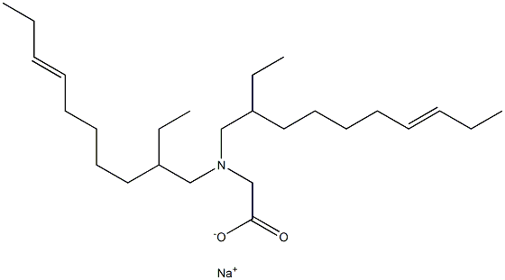 N,N-Bis(2-ethyl-7-decenyl)glycine sodium salt Struktur